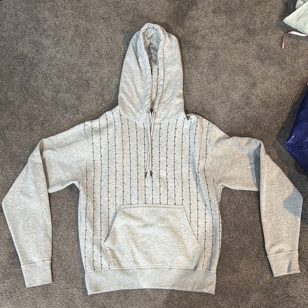 Gray Unisex Champion Hooded Sweatshirt with Pocket